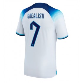 England Jack Grealish #7 Hemmakläder VM 2022 Kortärmad